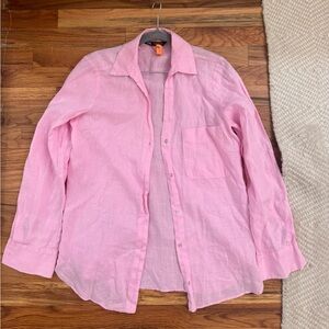 Zara Linen Button Down Shirt
